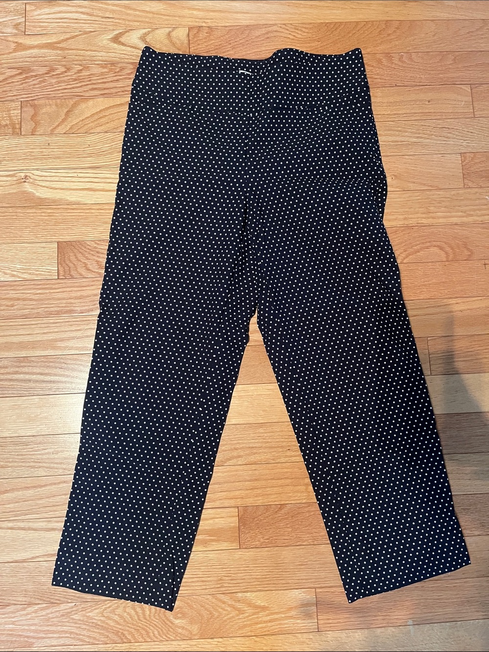 Black & White Polka Dot Cropped Pants
